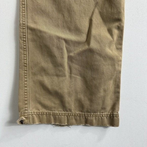 VINTAGE Abercrombie & Fitch Pants Men 30x28 Brown Drawstring Loose Heavy 90s - Picture 11 of 12